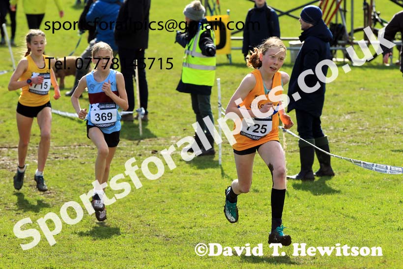 Girls Under-13s 2022 CAU Inter Counties Cross Country, Prestwold Hall, Loughborough.  Photo: David T. Hewitson/Sports for All Pics
